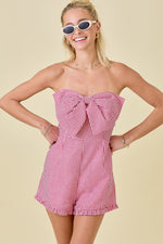 Red Gingham Romper