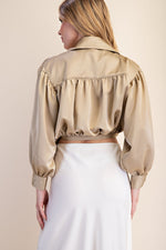 Tie Front Collared Shirt