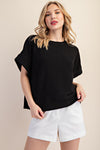 Dolman Sleeve Solid Top