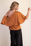 One Shoulder Cape Top