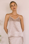 Champagne Satin Cami