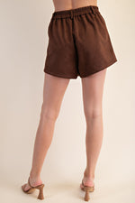 HR Brown Suede Shorts