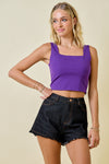 Purple Crop Top