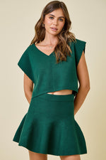 Sweater Top/Skirt Set