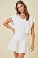 Sweater Top/Skirt Set