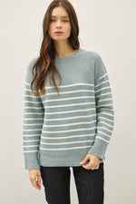 Blue Striped Sweater