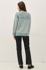 Blue Striped Sweater