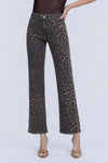 Leopard Wide Leg Denim