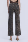 Leopard Wide Leg Denim