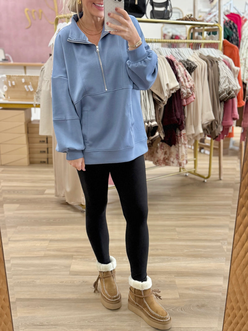 1/4 Zip Pullover Sweatshirt
