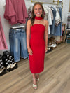 Red Midi Dress