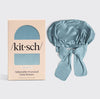 Adjustable Satin Bonnet- Haze Blue