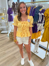 Solid Peplum Top