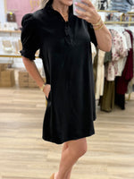 Black Mock Neck Dress