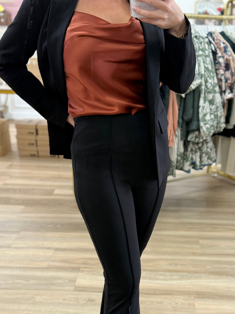 Black Knit Trousers