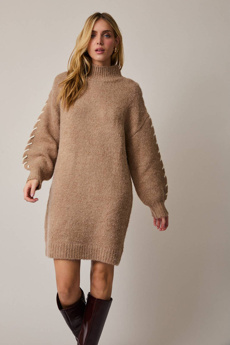 Tan Sweater Dress