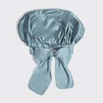 Adjustable Satin Bonnet- Haze Blue