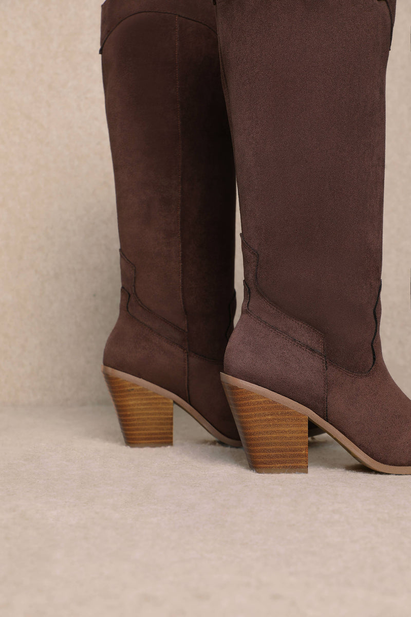Brown Suede Boots