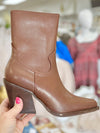 Victoria Cognac Bootie