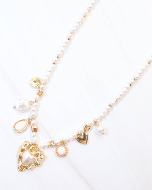 Selma Pearl Charm Necklace