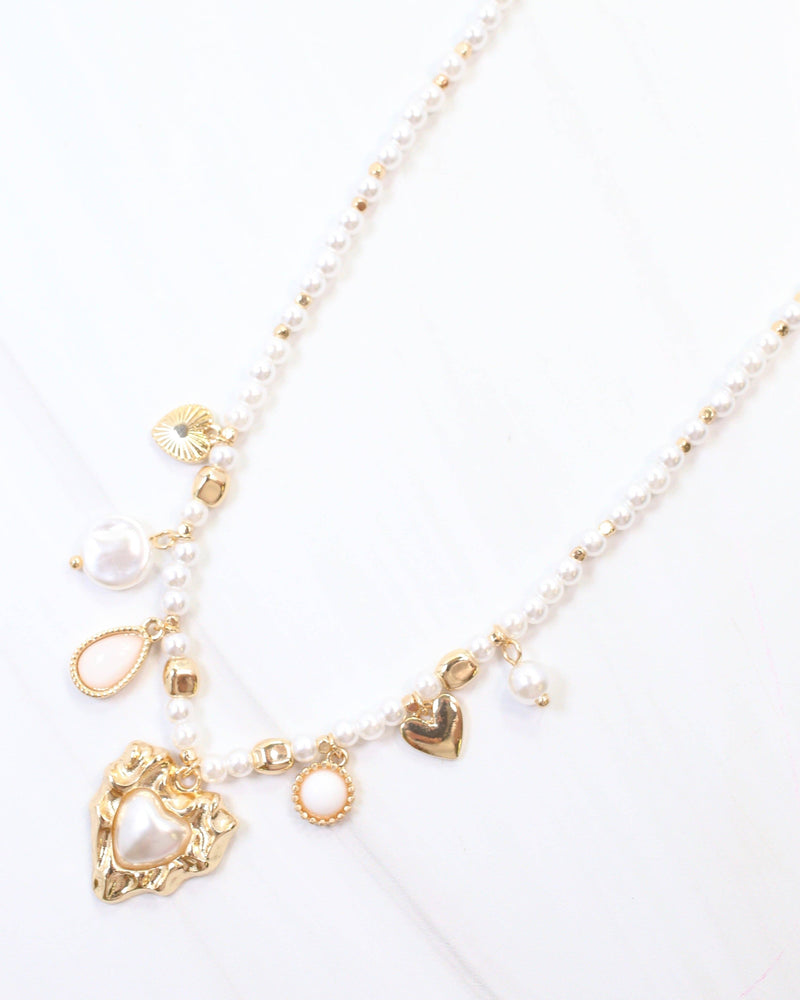 Selma Pearl Charm Necklace