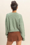 Sage Cropped Sweater
