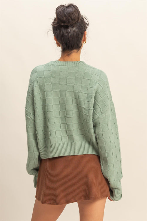 Sage Cropped Sweater