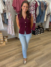Gold Button Sweater Vest