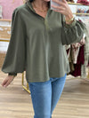 Long Balloon Sleeve Top