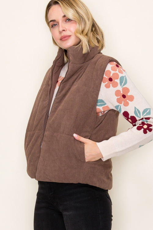 Brown Corduroy Vest