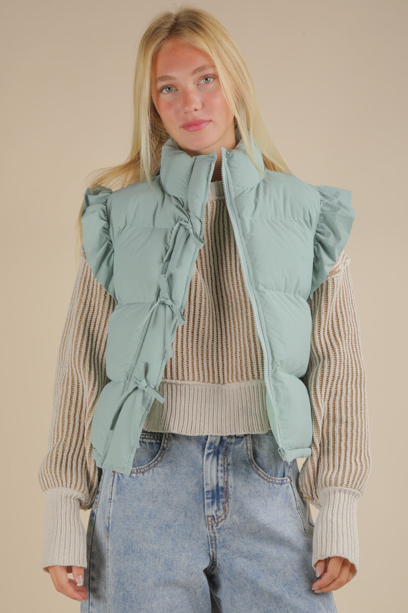 Sage Puffer Vest