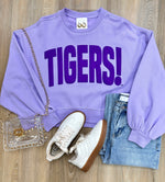 Tigers Puff Ink Lavender Sweatshirt