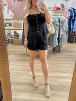 Black Tencel Vest
