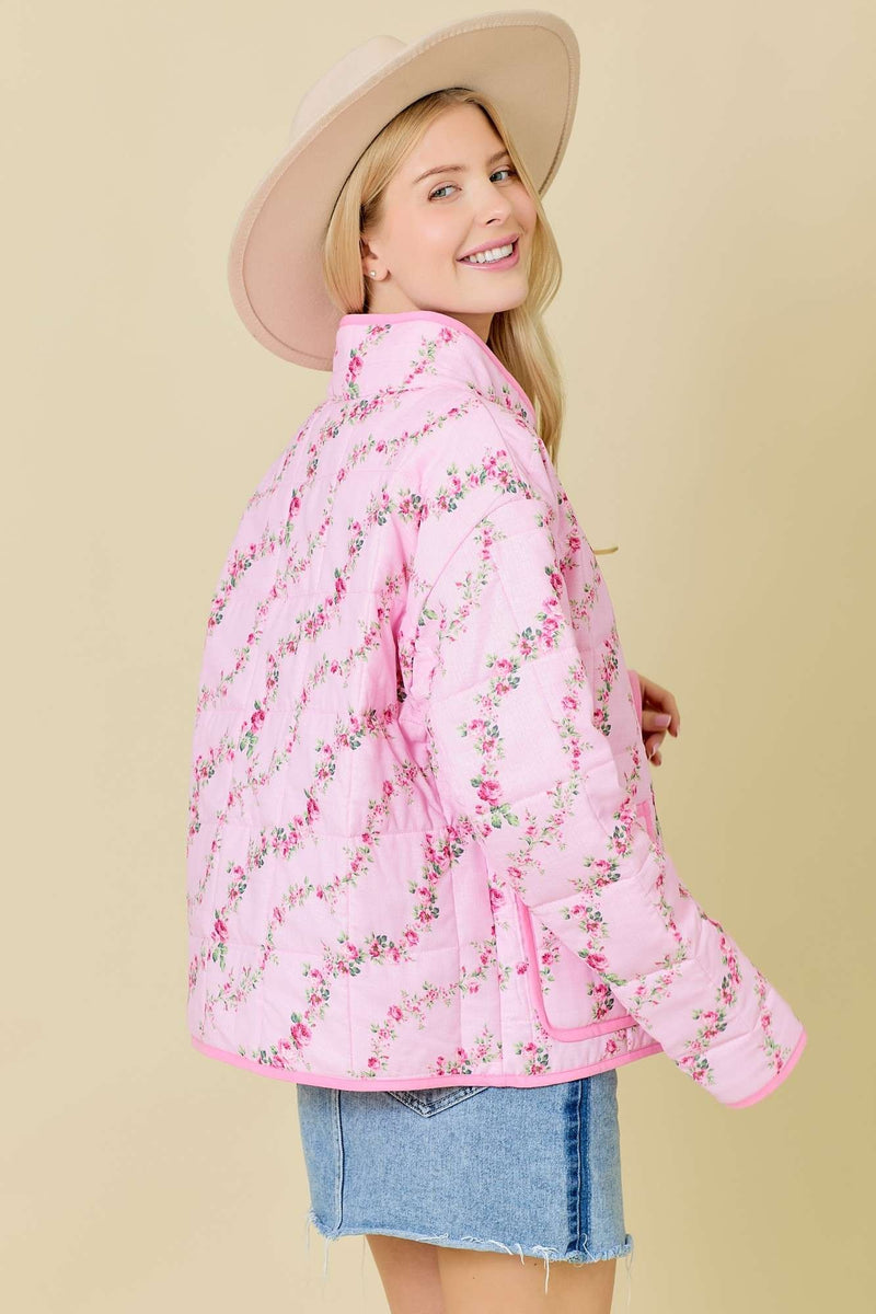 Pink Floral Jacket