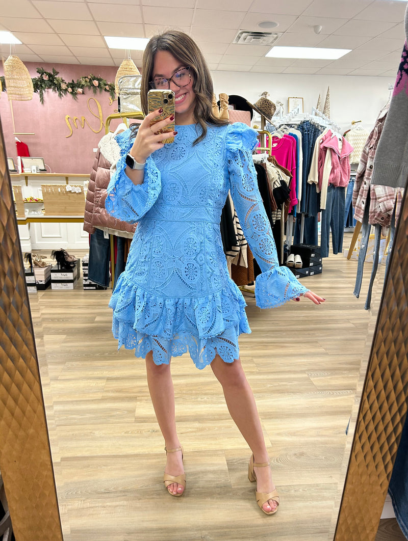 Blue Lace Dress