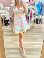 Floral Print Tiered Dress