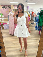 White Denim Dress