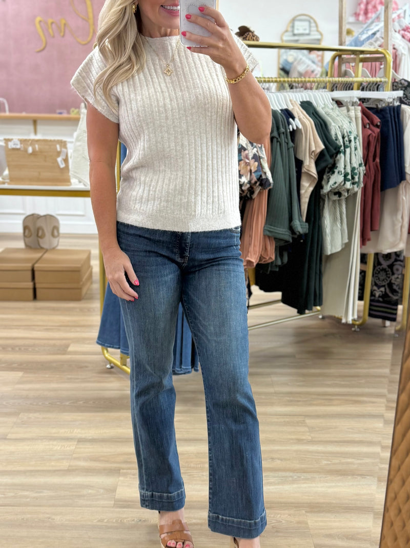 Solid Ribbed Top