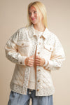 Floral Patch Print Jacket