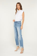 HR Cuffed Straight Leg Denim