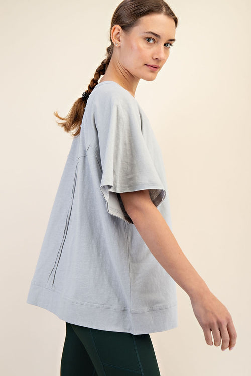 Oversized Cotton Slub Tee