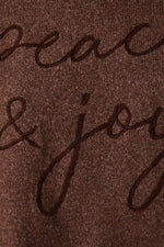 PEACE & JOY Brown Sweater
