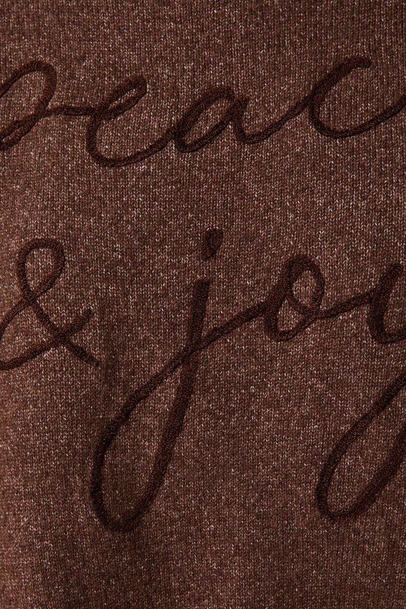 PEACE & JOY Brown Sweater