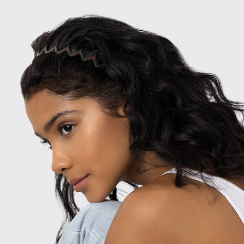 Zig Zag Headband - Black & Tort