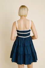 Navy Poplin Dress