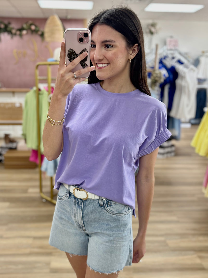 Lavender Knit Top