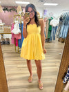 Butter Yellow Mini Dress