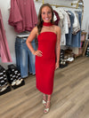 Red Midi Dress