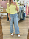 Yellow Puff Sleeve Top