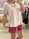 Solid Round Neck Top